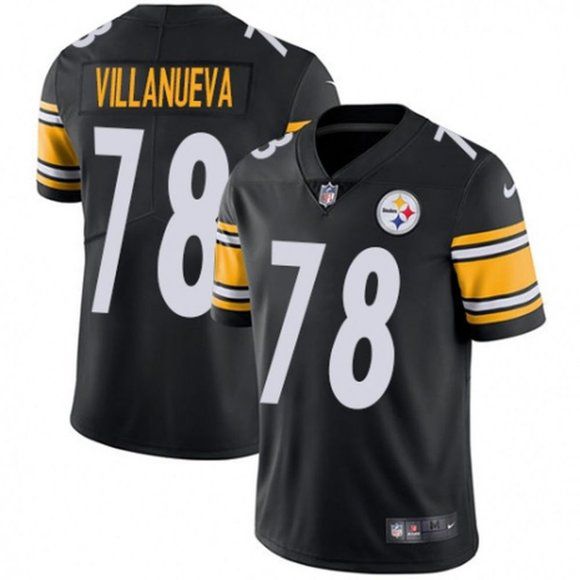Men Pittsburgh Steelers #78 Alejandro Villanueva Nike Black Limited NFL Jersey->pittsburgh steelers->NFL Jersey